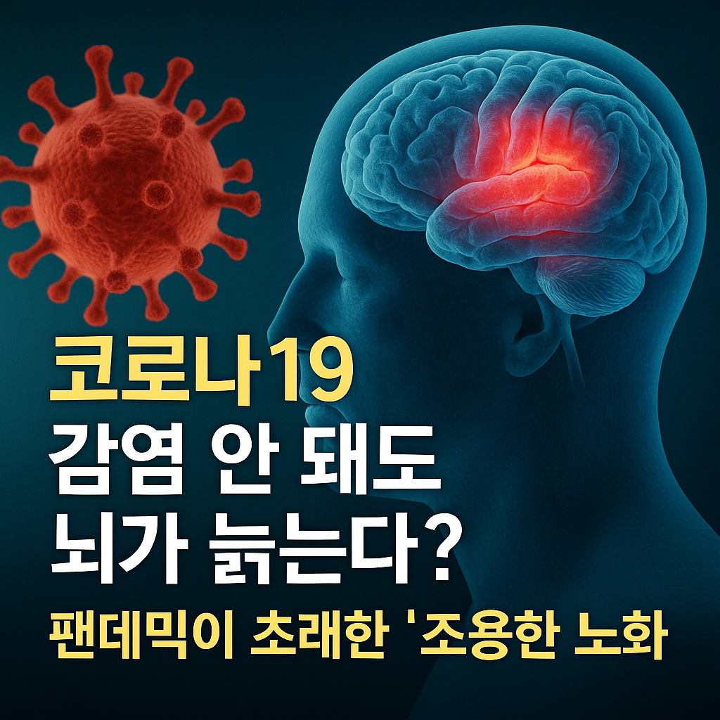 코로나19, 감염 안 돼도 뇌가 늙는다? 팬데믹이 초래한 ‘조용한 노화’